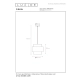 Lampa wisząca FIRMIN 45497/30/02 Lucide